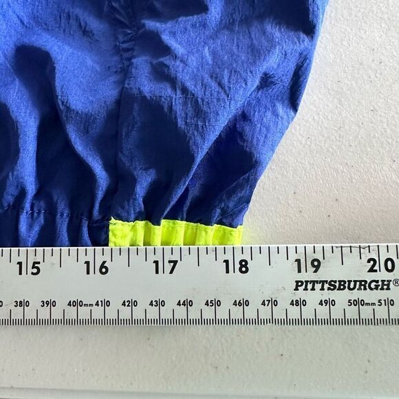 FP Movement Varsity Blues Jacket Womens S Sapphire Neon Green NWT Sporty‎ - Picture 11 of 12